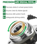 Close-up of ABS signal ring on Set of 2 Front Wheel Bearing and Hub Assembly with ABS for Jeep Wrangler 2007 to 2010 3.8L V6