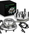 Set of 2 Front Wheel Bearing and Hub Assembly with ABS for Jeep Wrangler 2011 to 2018 JK, 5 Lug OE Replacement Hubs