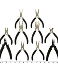 10 Piece Jewelry Pliers Set For Beading And Jewelry Projects Including 6 Step Bail Making Pliers Nylon Jaw Pliers Round Nose Pliers