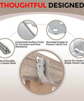 Diagram showing 25 Pcs 2x6 Joist Hangers,20 Gauge Metal Face Mount Joist Hangers, Lu26 Joist Hanger Galvanized, Hurricane Ties.