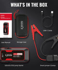 High Power 4000A Jump Starter For 12V Vehicles Up To 8.0L Gas And 7.0L Diesel Engines with USB-C cable and clamps