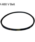 K-660 V Belt for Aluminum Pagoda Pulley Wheel Set for Benchtop Drill Press with Four and Five Step V Belt