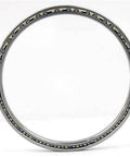 KA100CP0 Thin Section Bearing ID 10" OD 10-1/2" Width 1/4" inch front view with brass cage and open design.
