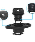 Side view of Heavy Duty Kayak Drain Plug Kit With Screws For Scupper Plugs And Boat Gear, rubber gasket sealed, 25mm diameter.