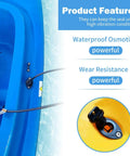 Heavy Duty Kayak Drain Plug Kit With Screws For Scupper Plugs And Boat Gear, 25mm Outside Diameter, installed in kayak hull