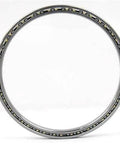 KB030CP0 Slim Thin Section Bearing ID 3" x OD 3-5/8" inch front view showcasing brass cage and open enclosure.