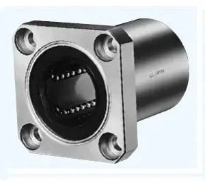 ✝️ KBK12UU NB Bearing 12mm Ball Bushings Linear Motion Bearing, front view showing smooth metal finish, 1-pack for automation systems.