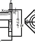 Technical diagram of ✝️ KBK20GUU NB Bearing 20mm Ball Bushings Linear Motion Bearing showing dimensions and layout.