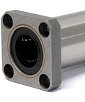 Close-up of ✝️ KBK60GUU NB Bearing 60mm Ball Bushings Linear Motion Bearing showing four mounting holes and smooth finish