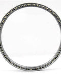 KD080CP0 Thin Section Bearing ID 8" OD 9" Width 1/2" inch, front view showing open steel design and ball bearing structure.