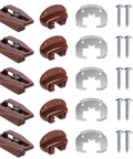 Kenlin Rite-Trak II Drawer Slides Replacement 5 Sets with Track Guides, metal plates, and screws for dresser repair