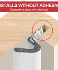 Diagram showing 40FT Extra Long Kerf Weather Stripping Door Seal for Large Gaps and Easy Installation in a kerf slot.