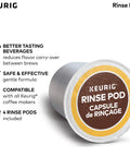 Cápsula de enjuague Keurig del kit de mantenimiento de 3 meses para cafeteras Keurig. Incluye solución descalcificadora, dos cartuchos de filtro de agua y cuatro cápsulas de enjuague compatibles con las máquinas Classic 1 y 2 K-Cup. Paquete de siete unidades.