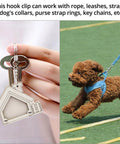 316 Stainless Steel Three And One Half Inch Swivel Eye Bolt Snap Hook 2 Pack used for key chain and pet leash