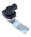 Keyless Cam Lock For Cabinet Doors Aluminum Alloy Turn Tongue With Cylindrical Tongue Durable Keyless Access Black
