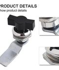 Keyless Cam Lock For Cabinet Doors Aluminum Alloy Turn Tongue With Cylindrical Tongue Durable Keyless Access