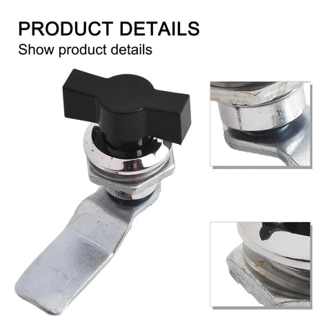 Keyless Cam Lock For Cabinet Doors Aluminum Alloy Turn Tongue With Cylindrical Tongue Durable Keyless Access