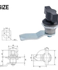 Keyless Cam Lock For Cabinet Doors Aluminum Alloy Turn Tongue With Cylindrical Tongue Durable Keyless Access