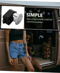 Unomor RV drawer lock push-button latch with metal body and black housing for cabinet doors on trailers and RVs.