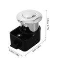 Unomor RV drawer lock push-button latch with chrome round button and black housing