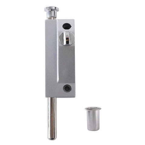 Sliding Patio Door Lock Keyless With Door Latch For Window Glass And Patio Doors High Quality Alloy Stainless Steel Construction Durable Silver Finish Auxiliary Security Lock For Easy No Key Access