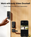 Keyless Entry Smart Lock With Built In WiFi Keypad Deadbolt For Front Door No Bridge Required Easy Installation With App Remote