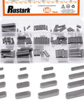 Comprehensive Keystock Kit With 140 Pieces In 16 Sizes Featuring Round Ended Feather Keys And Parallel Drive Shaft Keys For Keyways And Mechanical Projects