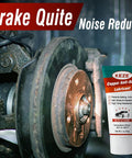 Keze Copper Anti Seize Thread Lubricant Grease Antiseize Compound next to automotive brake system with rust protection