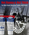 Keze White Lithium Grease Tube Automotive Grasa De Litio Car Door Grease with Brush NLGI 2 Rust Corrosion Waterproof next to bike wheel