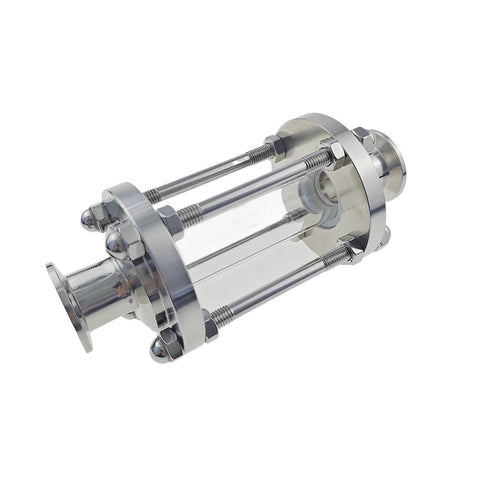 KF Sight Glass Vacuum Flange With Built In Sight Glass For KF16 KF25 KF40 KF50 Tri Clamp SS304 stainless steel side view