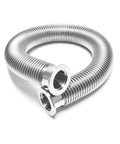 KF25 Stainless Steel Bellows 1000mm Corrugated Vacuum Hose ISO NW25 with 0.15mm Wall Thickness, High Flexibility, Leak Proof Connection