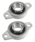 KFL005 25mm Bore Self Aligning Pillow Block Bearing with Zinc Alloy Rhombic Flange Base Pack of 2