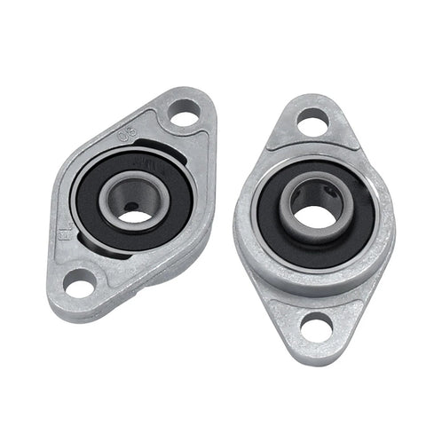 KFL08 Cylindrical Roller Bearing Flange Heavy Duty Four Pack From ZHYOHEN with Five Sixteenth Inch Bore, Zinc Alloy Housing