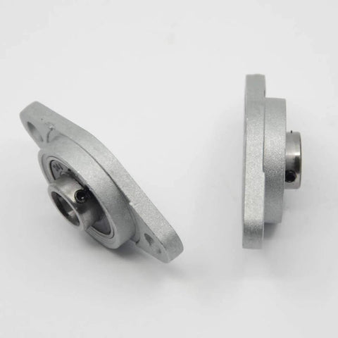 Side view of Self Aligning Flange Block Bearings KFL08 ID8mm Set Of 4 Durable Zinc Aluminum Alloy Housings for 8mm Shafts.