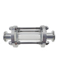 KF Sight Glass Vacuum Flange With Built In Sight Glass for KF16-KF50, stainless steel, side view showing viewport and fittings.
