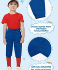Kids Knicker Baseball Pants For Toddlers And Youth Boys And Girls Royal Blue With Belt Loops Tee Ball Softball Practice Pants