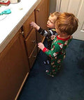 Keep curious kids safe with invisible magnetic cabinet locks that install quickly with 3M adhesive, include 2 keys and strong magnets.