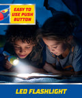 Two lightweight kid friendly LED flashlights featuring Paw Patrol characters with batteries included, easy to grip for little hands