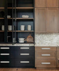 Kitchen cabinets with 5 Pack 6 Inch Hole Center Brushed Satin Nickel Cabinet Pulls With Backplate Heavy Duty Solid Drawer Handles.