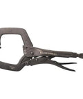 Workhorse Locking Pliers Set With Swivel Jaws 6 Inch And 11 Inch C Clamp Style Grips Heavy Duty Quick Thumb Knob Adjustment And Easy Lever Release For Home Shop Woodworking Two Piece Klein Tools.