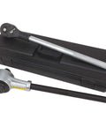 Klutch Torque Multiplier with satin finish and carrying case shown on display