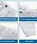Elastic waistband and features of Knicker Style Toddler And Youth Baseball Pants For Boys And Girls By MIVEI