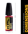 knife pivot lube 75W in precision oiler bottle with dimensions