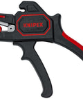 Knipex Automatic Wire Stripper 10-24 AWG, 7.25 Inch Length with ergonomic red and black handle, ideal for professional use
