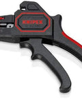 Knipex Automatic Wire Stripper 10-24 AWG, 7.25 Inch Length, ergonomic design for professionals, shown in side profile view.