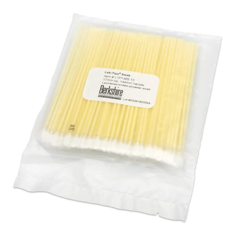 Pack of 1000 Lab-Tips Knit Polyester Swab With Flexible Paddle Tip For Cleanroom Use 5.71 Inch Handle Laundered In Class 10 ISO 4 Environment