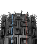 Close-up of 3.00-4 260 x 85 tires with knobby tread for E300 E325 Rocket Chopper Goped Bike Electric Scooter Go kart Mini Pocket Bike Set of 2.