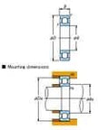 Technical diagram of Koyo 6016 Open Deep Groove Ball Bearing 80 Millimeter Inner Diameter 125 Millimeter Outer Diameter 22 Millimeter Width