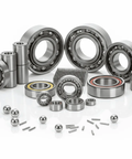 Assorted bearings including the 5309ZZ Koyo Double Shielded Angular Contact Bearing, showcasing various sizes and types.