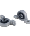 Four Pack KP08 Self Aligning Pillow Block Bearings 8mm Inner Diameter Mounted Flange Bearings Zinc Alloy Steel Vertical Mount